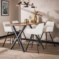 Ramon draaibare barstoel - 69 cm - boucle van het woonmerk Fraaai