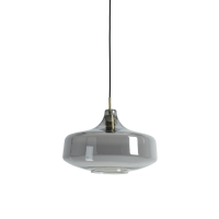 Light & Living Solna hanglamp Ø39,5x27 cm - brons/smoke glas