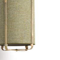 Light & Living Sendai hanglamp Ø32x60 cm - groen/bamboo