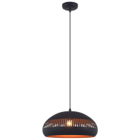 Janelle hanglamp 1L 50 cm breed zwart van het woonmerk Vurna