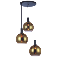 Justine hanglamp 3L getrapt glas goud van het woonmerk Vurna