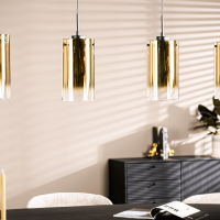 Jalama hanglamp glas goud 4L 120 cm van het woonmerk Vurna
