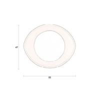 Dutchbone Aren spiegel - zwart hout S