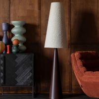 Dutchbone Miki vloerlamp bouclé