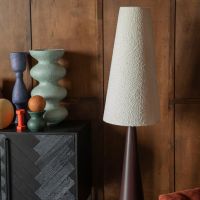 Dutchbone Miki vloerlamp bouclé