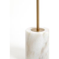 Light & Living Medina vloerlamp - antiek brons/glas mat wit
