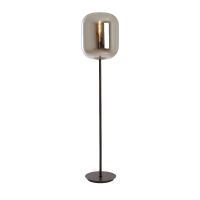 Light & Living Julia vloerlamp - glas smoke zwart