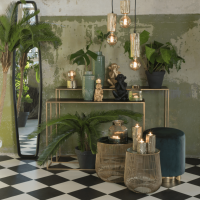 Boca side table goud/mat zwart | set van 2 van het woonmerk Light & Living