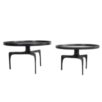 Light & Living Pano salontafel metaal donkerbrons | set van 2