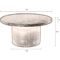 Salontafel Winston Rond