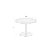 Puur Lars sidetable zwart M