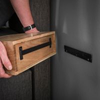 Fraaai Carlijn nachtkastje halfrond acaciahout 1L