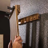 Fraaai Rosa kapstok 2x3 haken hoog - mangohout