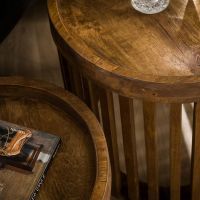 Odila bijzettafel mangohout | set van 2 van het woonmerk Fraaai