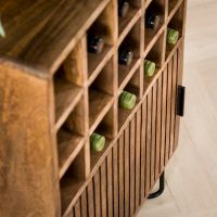 Odila wijnkast mangohout van het woonmerk Fraaai