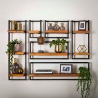 Woody metaal wandplank 20 cm van het woonmerk Fraaai