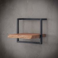 Fraaai Woody metaal wandplank - bundel set van vijf 100x65 cm
