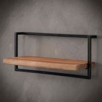 Fraaai Woody metaal wandplank - bundel set van vijf 100x65 cm