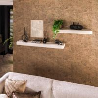 Fraaai Daphne wandplank 100 cm - marmer composiet