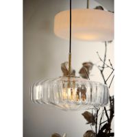 Light & Living Pleat hanglamp glas