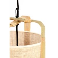 Light & Living Sendai hanglamp Ø27x56 cm - zand+bamboe naturel