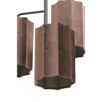 Light & Living Edisa hanglamp 3L - velvet donkerbruin