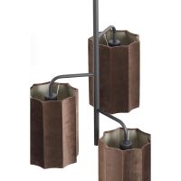 Light & Living Edisa hanglamp 3L - velvet donkerbruin
