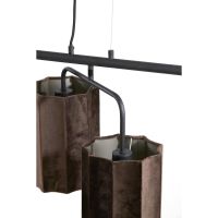 Light & Living Edisa hanglamp 6L - velvet donker bruin