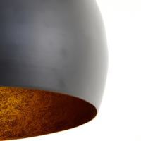 Jaicey hanglamp Ø45x32,5 cm mat zwart/goud van het woonmerk Light&Living