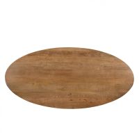 Livingfurn Jesper ovale eettafel - 180 cm - hout - naturel