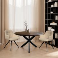 Livingfurn Jesper ronde eettafel - Ø130 cm - hout