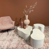 Brix Sandy salontafel organisch 70 cm - beige