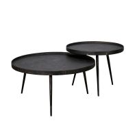 Fraaai Roos salontafel - set van twee rond