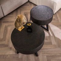 Fraaai Sonja salontafel ø50 - ferro metallic