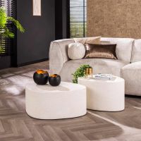 Fraaai Staci salontafel set van 2 - marmer composiet