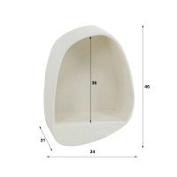 Fraaai Allan wandschap druppel - marmer composiet