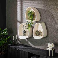 Fraaai Allan wandschap organisch rond - marmer composiet