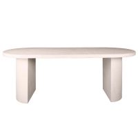 Fraaai Katie eetkamertafel arch stone 215x90cm - marmer composiet