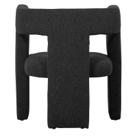 Tiwa fauteuil bouclé donkergrijs van het woonmerk Woood