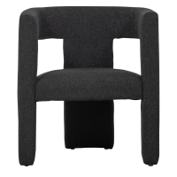 Tiwa fauteuil bouclé donkergrijs van het woonmerk Woood