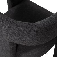 Tiwa fauteuil bouclé donkergrijs van het woonmerk Woood