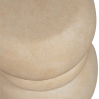 Ivo bijzettafel betonlook naturel van het woonmerk Woood