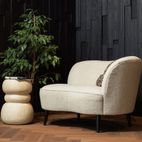 Ivo bijzettafel betonlook naturel van het woonmerk Woood