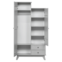 Lily garderobekast grenen 190 cm clay van het woonmerk Woood