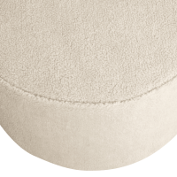 Sara poef laag bouclé creme van het woonmerk Woood