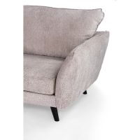 Vurna Collin 3-zits hoekbank links stof - beige/poot zwart