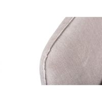 Vurna Orinoco 3-zitsbank links stof - beige/poot zwart