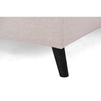 Vurna Aida 3-zits U-bank links stof - beige/poot zwart