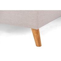 Vurna Darcy 3-zits U-bank rechts stof - beige/poot eiken