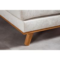 Vurna Loris 3-zits hoekbank rechts stof - champagne